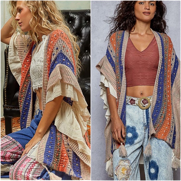 POL Multicolor Striped Cardigan - Picture 3 of 4